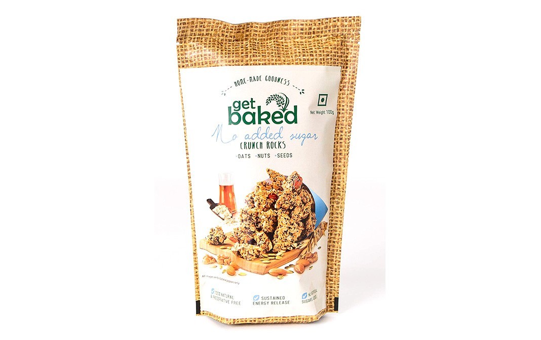 Get Baked No Added Sugar Crunch Rocks    Pack  100 grams